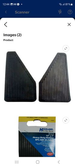 Highland 1058700 Black Heavy Duty Rubber Splash Guard