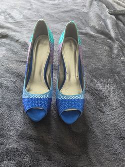 Enzo Angiolini Rhinestone Platform Heels – Size 10