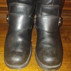 Official Harley-Davidson Women's Size 6M Stock#D84269 ALIVIA Black Leather Motorcycle Boots