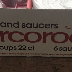 6 Cups And Saucers Made In France