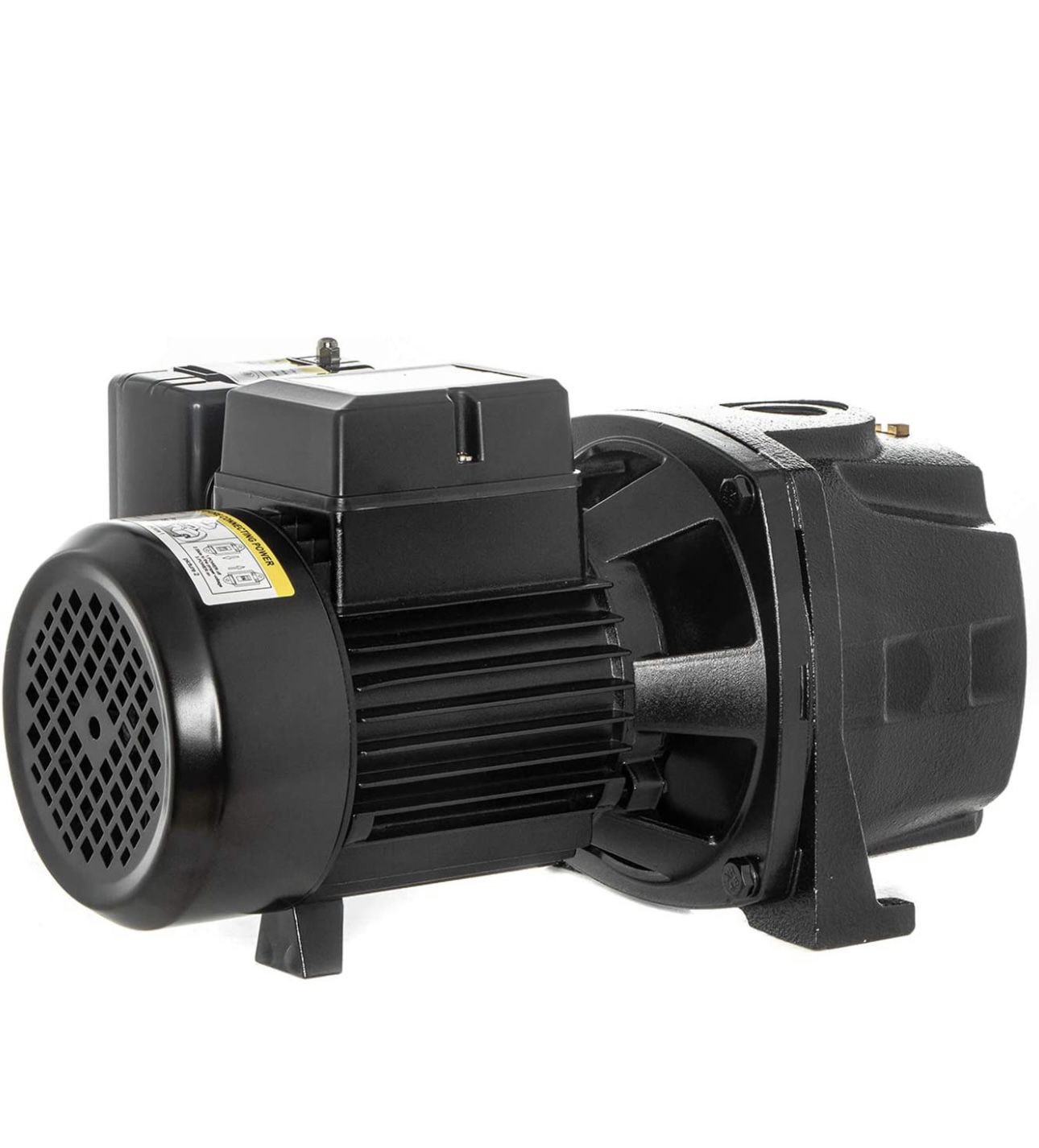3/4 HP Shallow/Deep Well Jet Pump, Cast Iron Convertible Well with Ejector Kit, Automatic Pressure