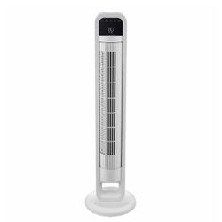 OmniBreeze Premium Tower Fan with Internal Oscillation, White