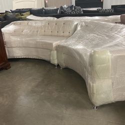 White sectional 999