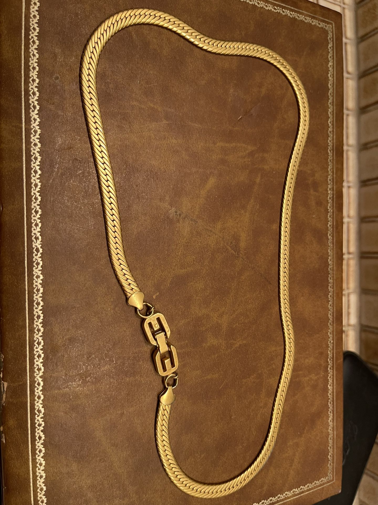 Vintage Givenchy Herringbone Necklace