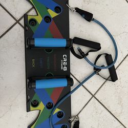 Push up board with bands