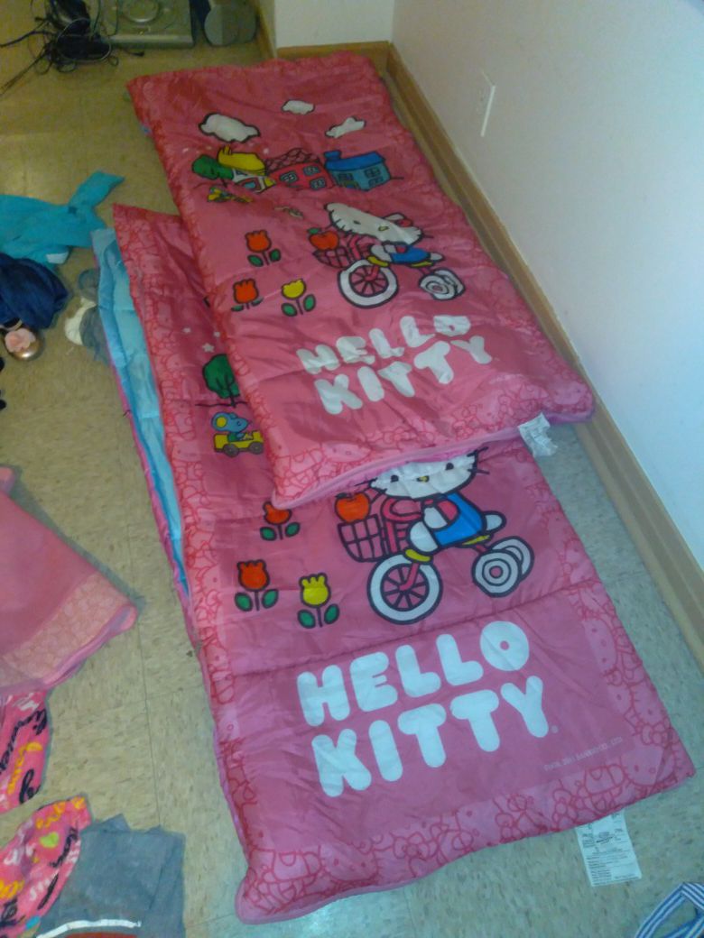Two Hello Kitty Sleeping Bags