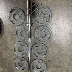 Olympic Weights Curl Bar Set