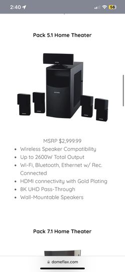 Home Theater Surround Sound System