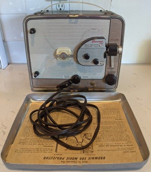 Vintage Kodak Brownie 500 8mm Movie Projector
