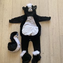 Infant 9-12 Mo. Plush Skunk Halloween Costume 