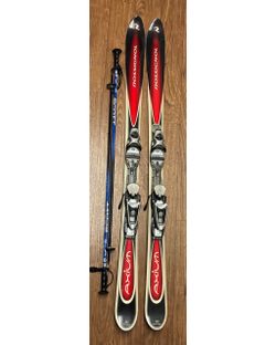 Rossignol Axium 150 Skis with Scott Pole