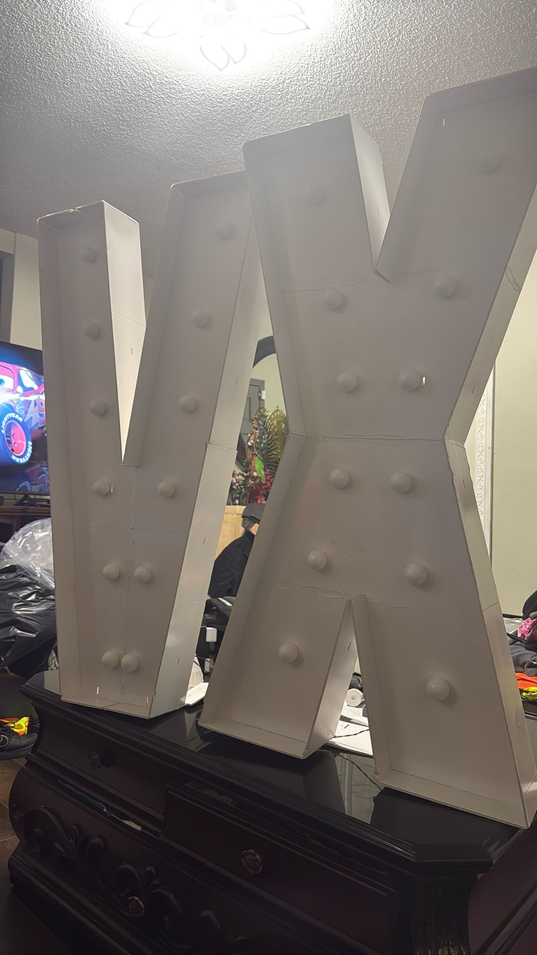 Quinceañera Roman Numeral With Ligths