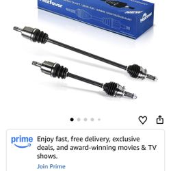 MAXFAVOR CV Axle Joint Assembly Front Compatible with Honda Civic 2006 2007 2008 2009 2010 2011 EXL LXS DX EX EXS GX LX Sedan Coupe Auto Trans 1.8L I4