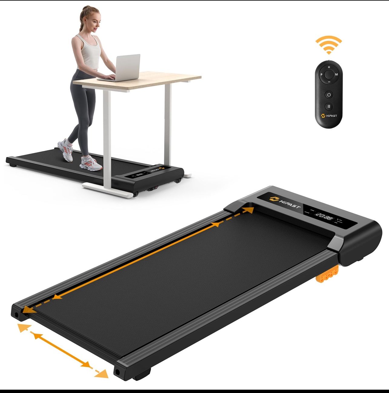 Treadmill Walking Pad 300 Lbs Capacity