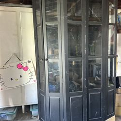 Cabinetry.  Only One Side. With Glass Doors