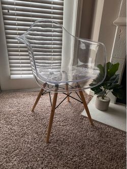 Modern Clear Acrylic Accent Chair