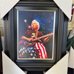 Scott Medlock signed giclee of Robbie Krieger (signed by Krieger, as well)
