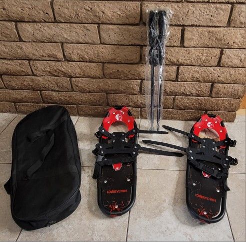 Aluminum Alloy Terrain Snow Shoes with Trekking Poles