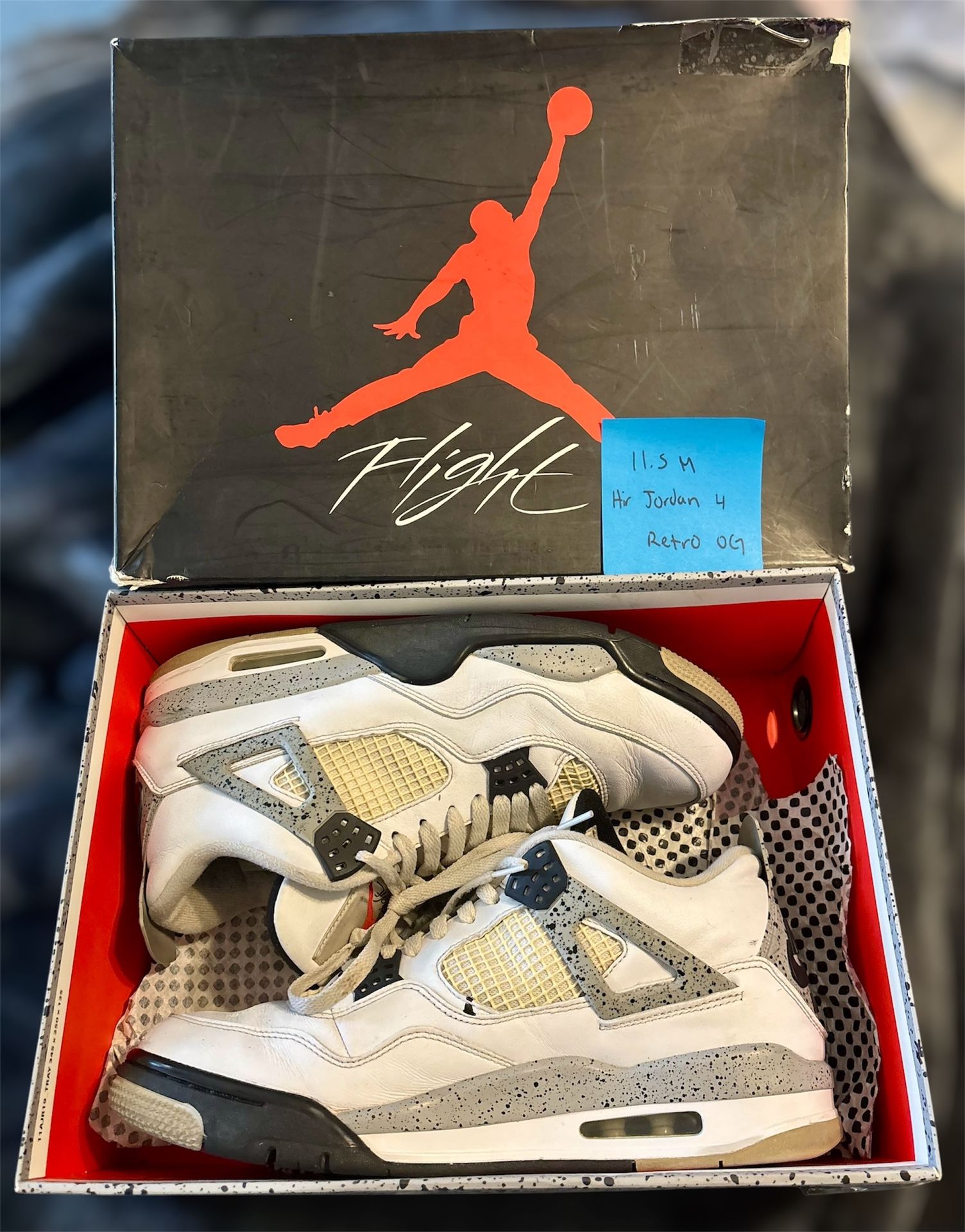 Men’s Jordan Retro 4 Cement (11.5)