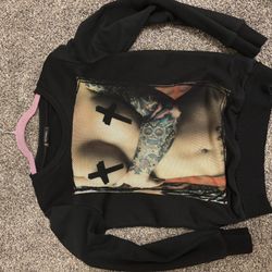 KRUTYAKOV Graphic Art Sweater – Bold & Unique – Size M (Fits S)