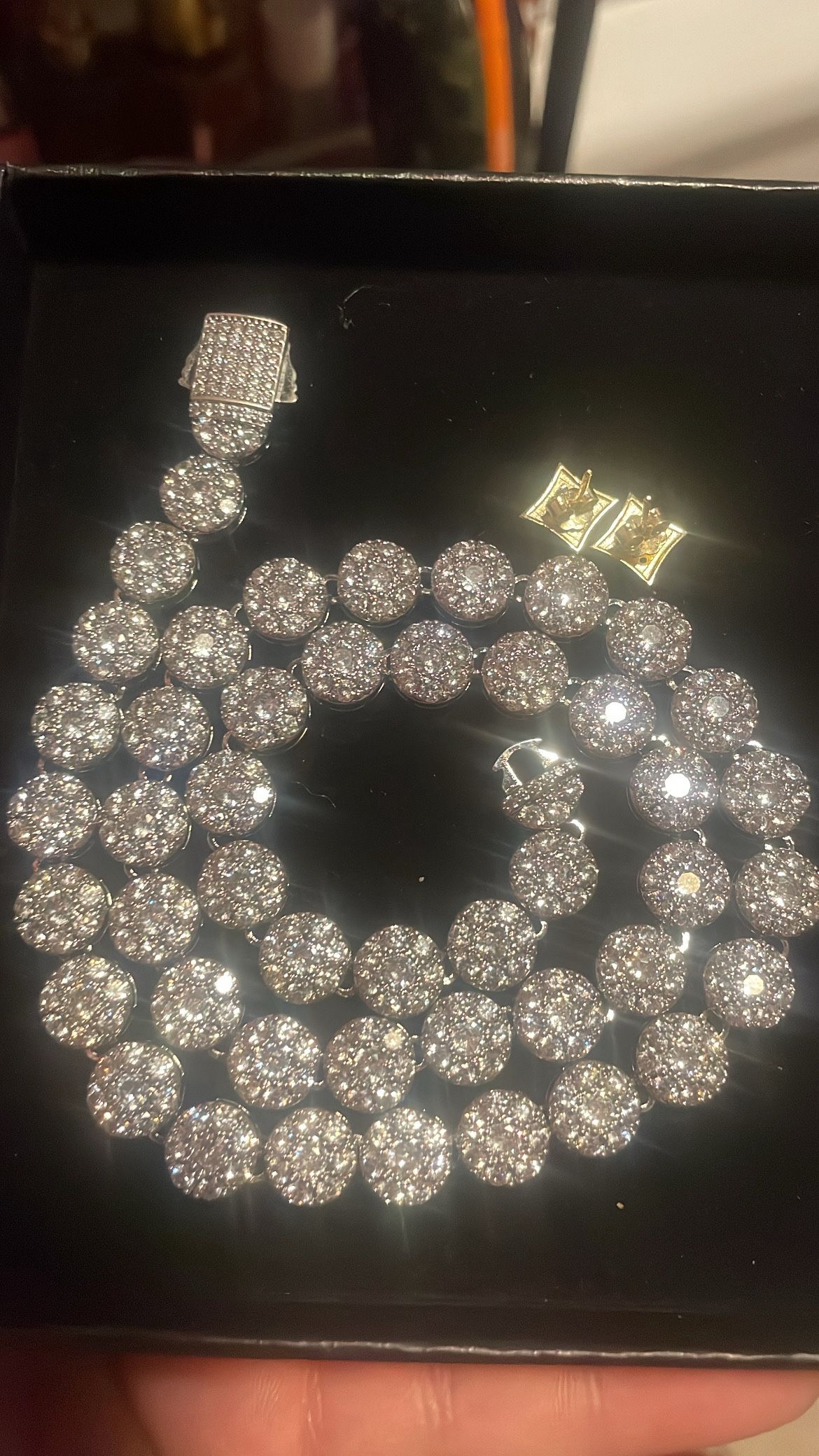 Moissanite Chain Choker Style 