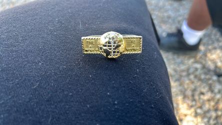 Gold 2 finger ring