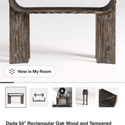 Crate & Barrel Dada Console Table Hard Wood