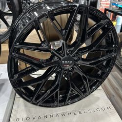 GIOVANNA KOKO KUTURE 5x114 20x8.5 OFFSET:35mm GLOSS BLACK $350 Each