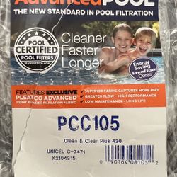 Pleatco 4 Brand New Pool Filters PCC105