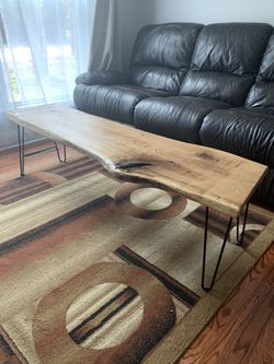 Live edge coffee table