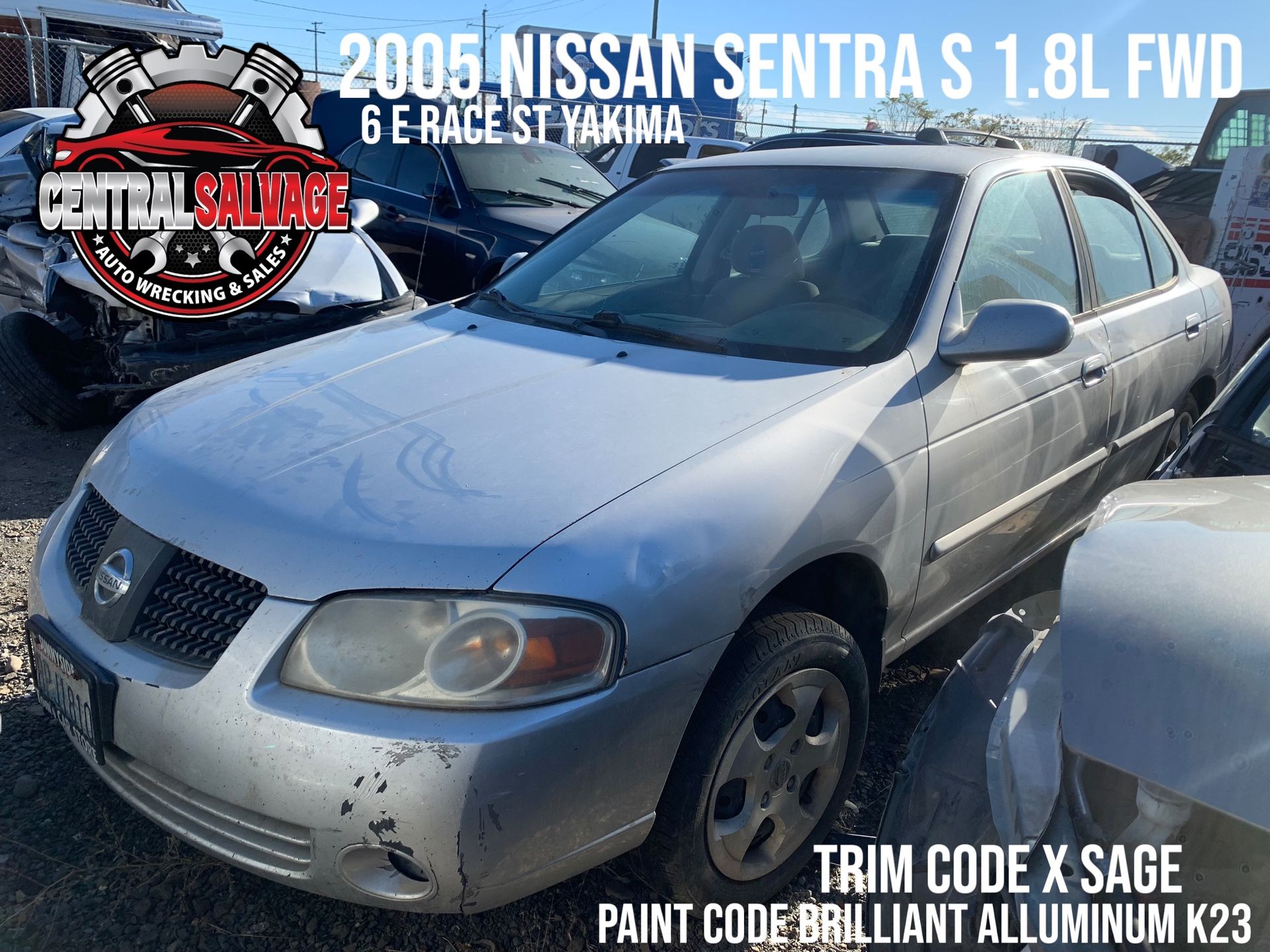 2005 Nissan Sentra 1.8L FWD Partout Parts Only