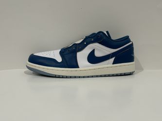 AIR JORDAN 1 LOW SE WHITE INDUSTRIAL BLUE MEN SHOES