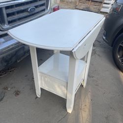 White Folding Table 