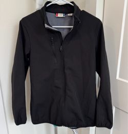 CLIQUE Black Softshell Fleece Lined Jacket Size M