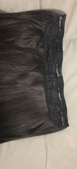 24 inch layered dark brown hair