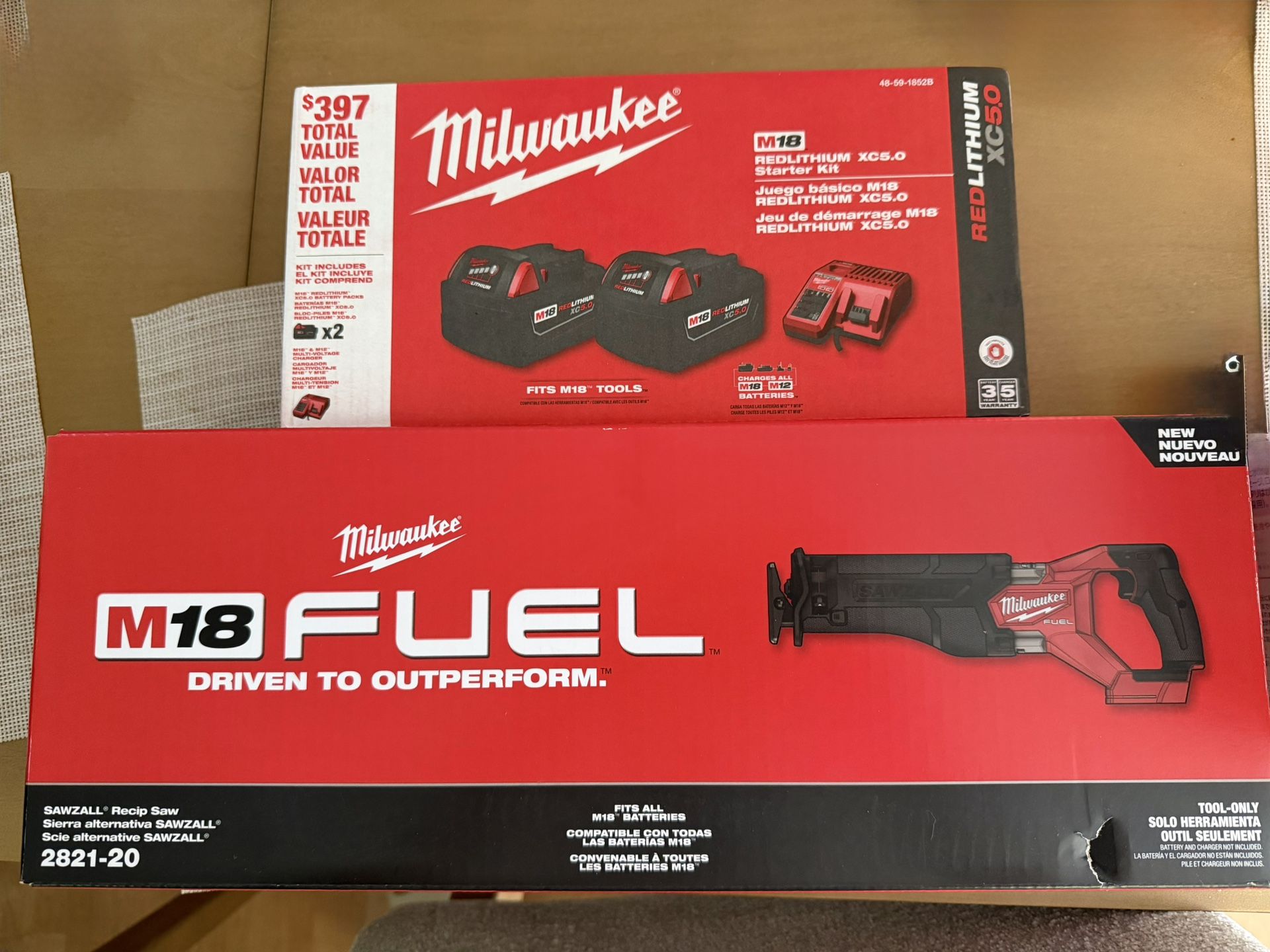 Milwaukee Battery And Saw Bundle