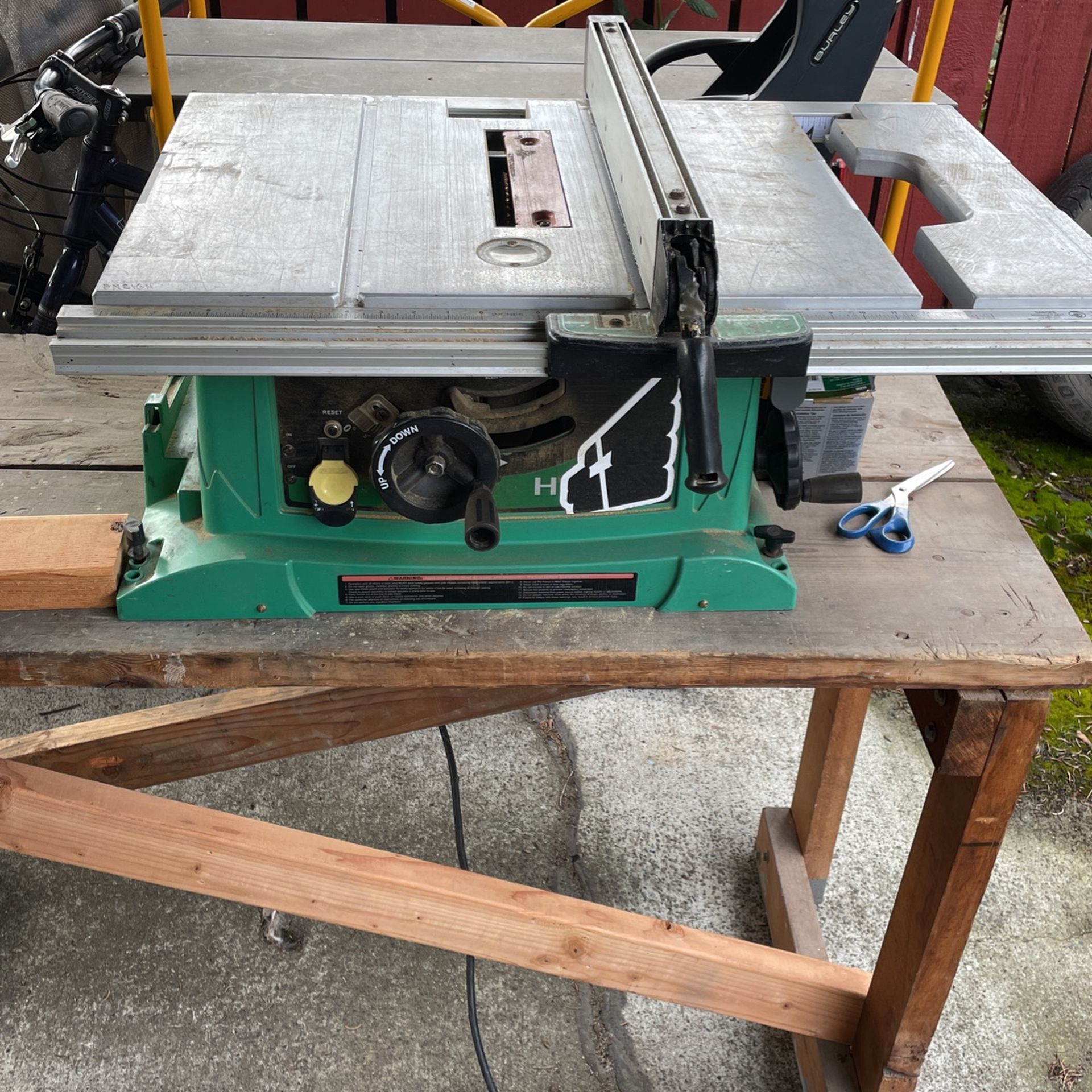 Hitachi table sale saw for sale