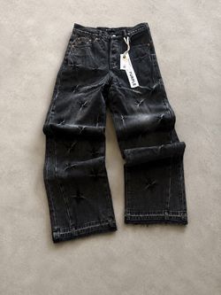 Purple jeans