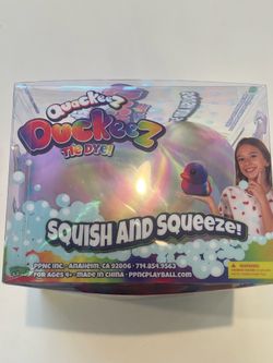 NEW QUACKEEZ DUCKEEZ TIE DYE SQUISHY DUCK!
