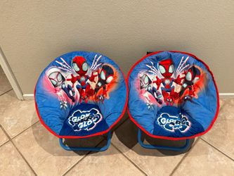Spidey and His Amazing Friends Kids Saucer Chairs – Set of 2