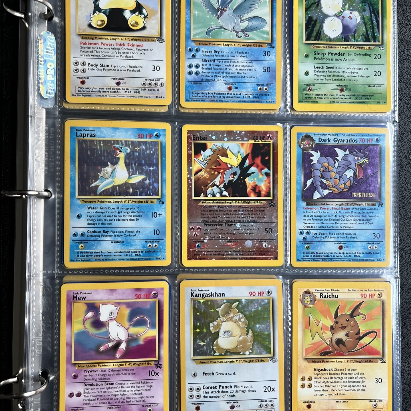 Pokemon Cards VINTAGE Rare Collection lot binder Holo WOTC 1999 Era 