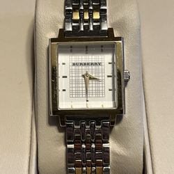 Burberry Watch Two-Tone, Gold And Silver Women's With Case
