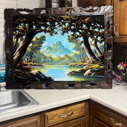 From The 40S, It's On Velvet Hand-Painted