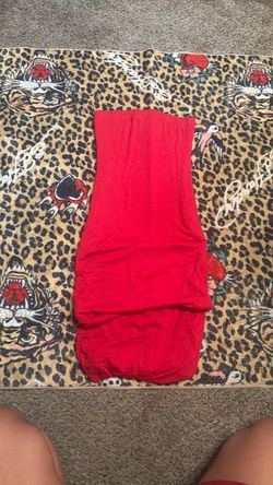 Shaped red dress