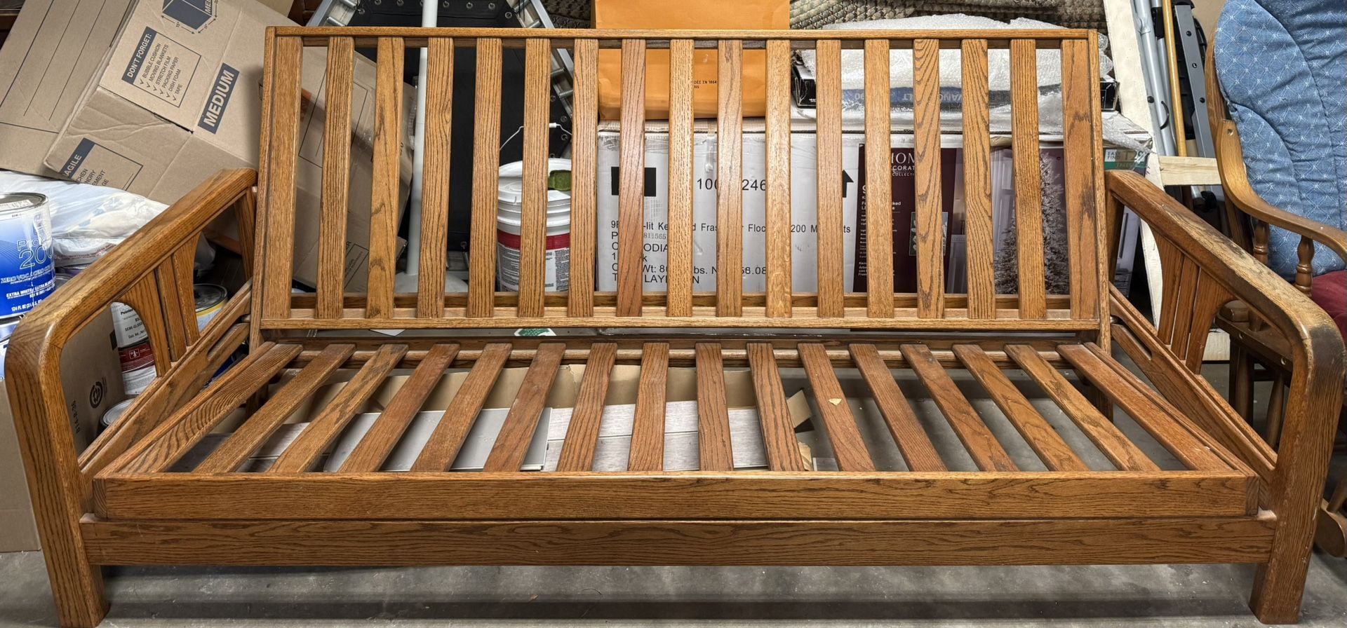 Solid Wood Futon / Sofa Bed Frame – Excellent Condition