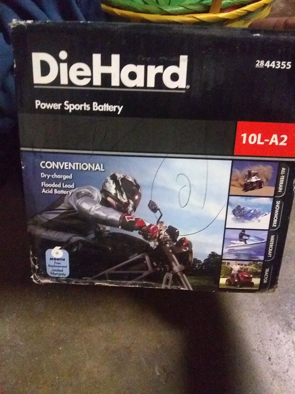 Die hard Power sport battery brand new 10L-A2 for atv dirt bike snowmobile lawn mower
