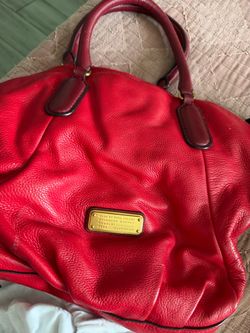 Marc by Marc Jacobs Red Leather Tote Bag