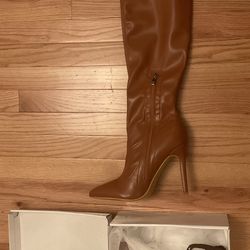 New Thigh High Boots-size 10.5(42)-has 4.5” Heels—$20 Firm,No Holds Or Spam