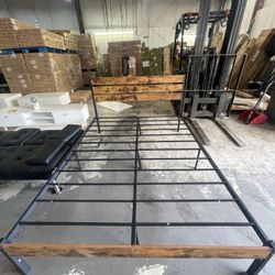 🔥Brand new in Box 🔥Queen Bed Frame with Headboard and Footboard, with Under Bed Storage, All-Metal Support System, No Box Spring Needed, Easy Assemb