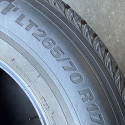 LT 265/70/17 10ply (2 Tires) $125.00/ Both 